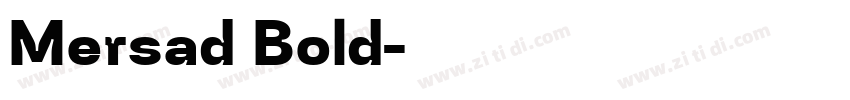 Mersad Bold字体转换